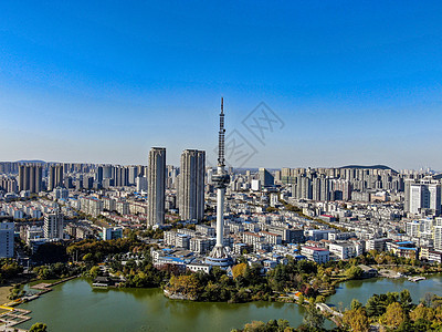 航拍江苏徐州电视塔地标建筑图片