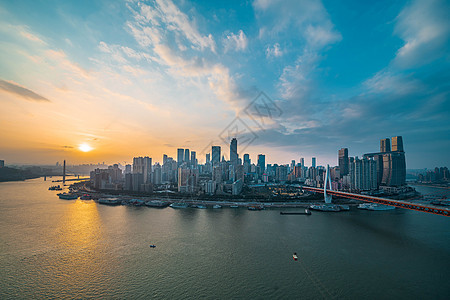 重庆渝中半岛日落夜景重庆夜景高清图片素材