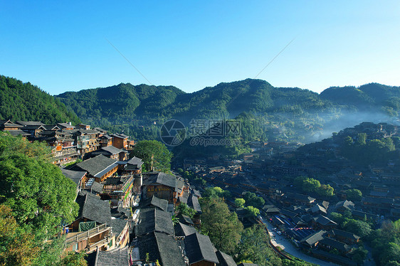 千户苗寨航拍风景图片