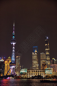 上海外滩陆家嘴夜景繁华高清图片素材