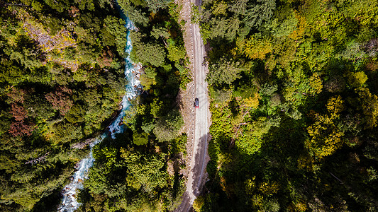 墨脱公路墨脱森林航拍背景