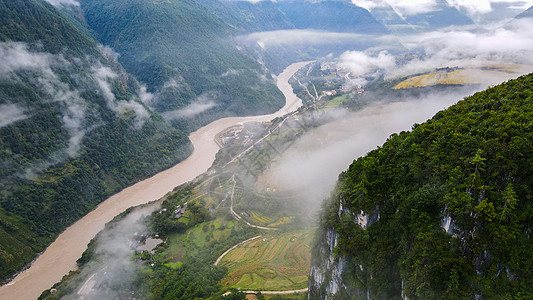 航拍山石门关航拍背景