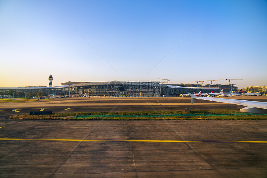 落地杭州萧山国际机场图片