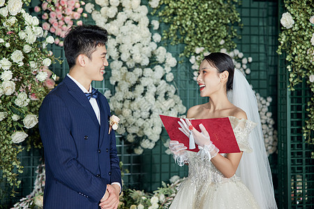 新娘读结婚宣誓词背景图片