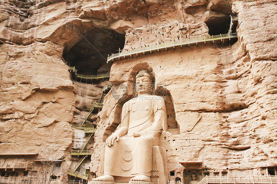 甘肃5A景点临夏炳灵寺石窟图片