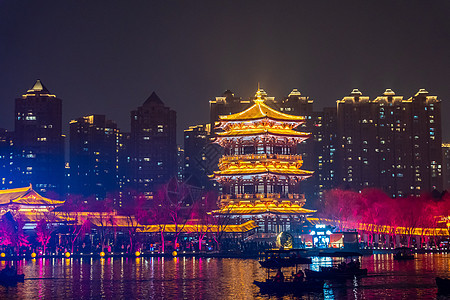 5A级景区大唐芙蓉园夜景图片