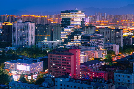 西安电影制片厂建筑夜景背景