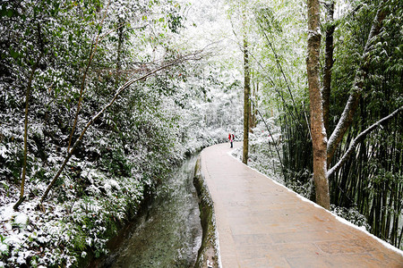 峨眉山雪景图片