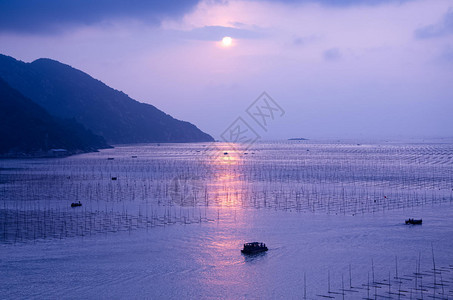 福建霞浦海上日出图片