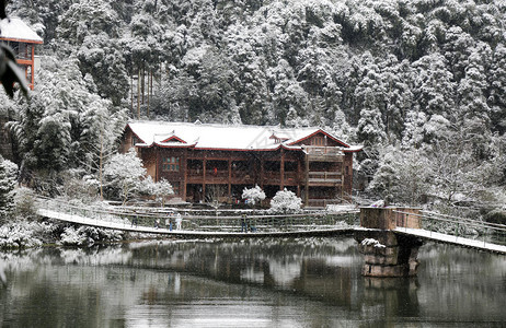 峨眉山雪景图片