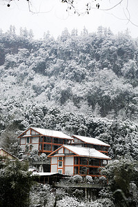 峨眉山雪景图片