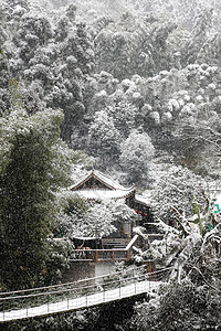 峨眉山雪景图片