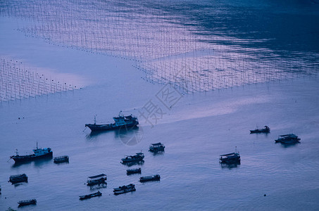 福建霞浦海上渔船图片