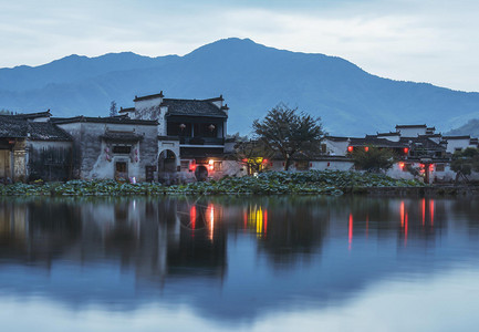 宏村夜景图片