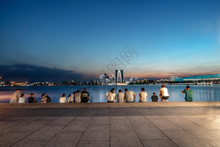 苏州金鸡湖夜色图片