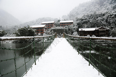 峨眉山雪景图片