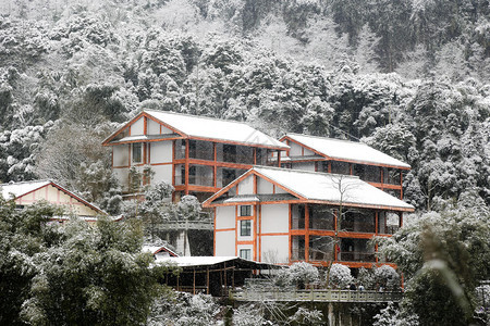 峨眉山雪景图片