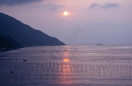 福建霞浦海上日出图片