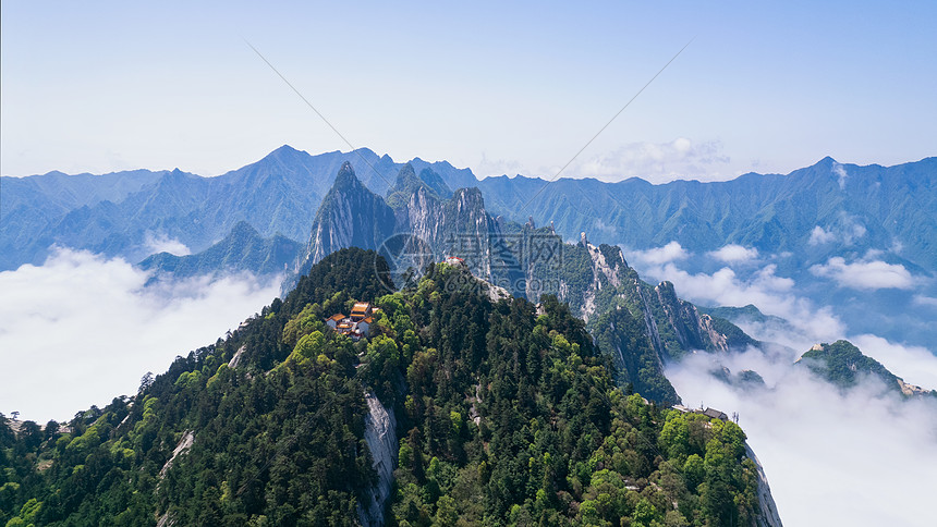 陕西5A景区西岳华山风光图片