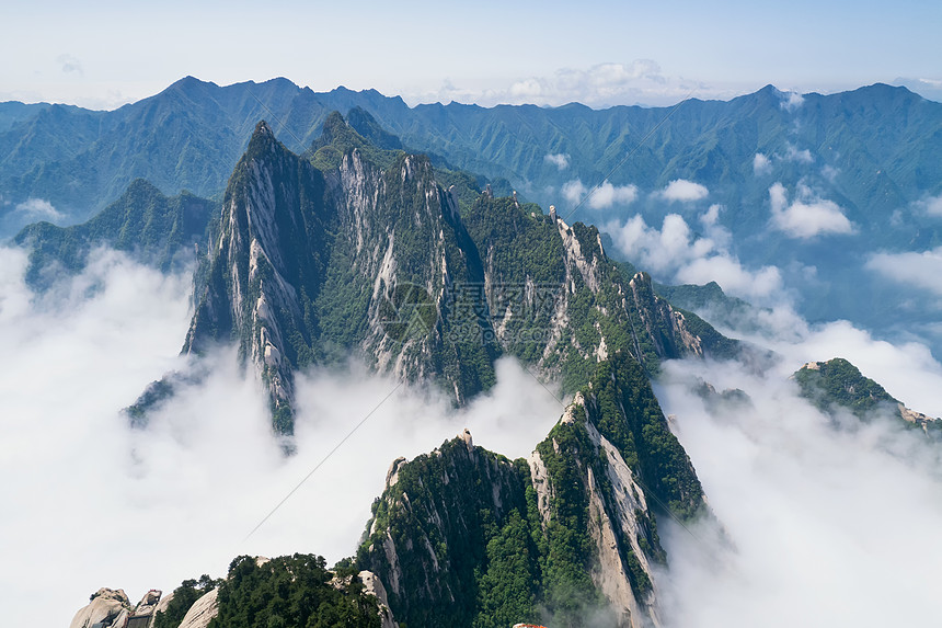 陕西5A景区西岳华山风光图片