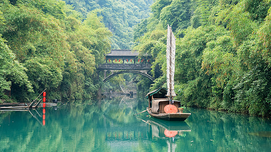 湖北宜昌5A级景区三峡人家风光高清图片