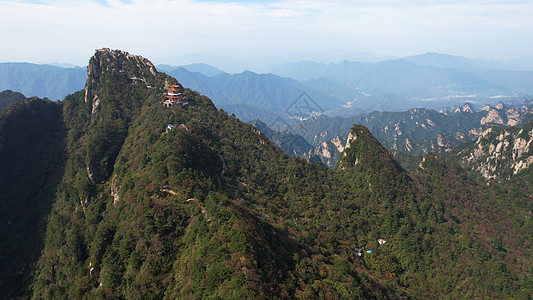 5A南阳白云山风景区白云峰航拍图片