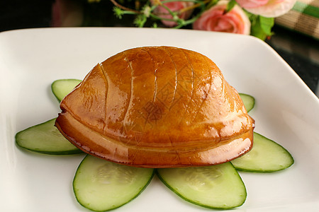 中式美食素鲍鱼图片