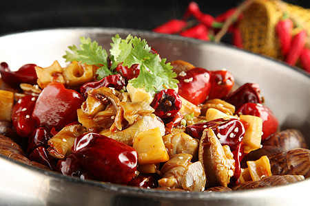 中式美食香辣海螺图片