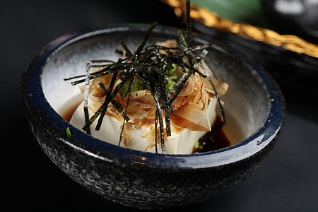 烧烤美食日本冷豆腐背景