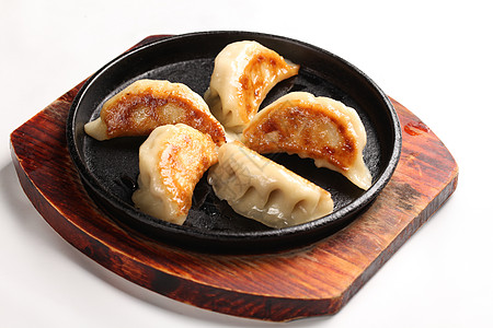 日式煎饺日式铁板高清图片