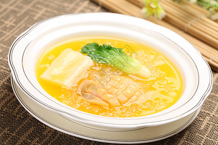 浓汤小米焗鲜鲍高清图片