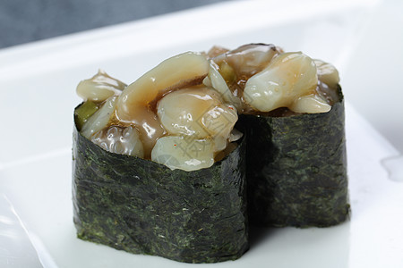 海苔寿司芥末章鱼寿司背景