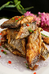 干煎带鱼调味品高清图片素材
