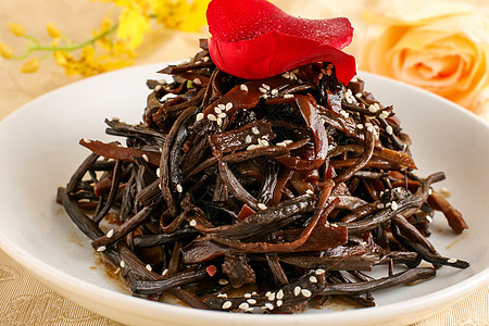 茶树菇烤笋丝图片