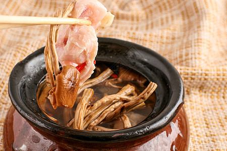 茶树菇土鸡汤图片