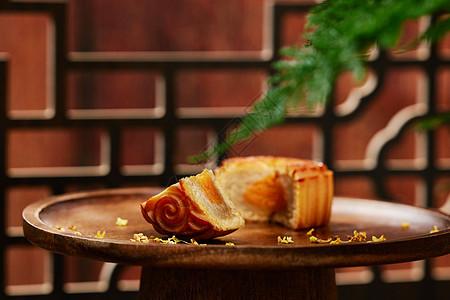 国风传统中秋月饼图片