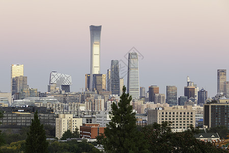 北京景山公园俯视图城市建筑图片