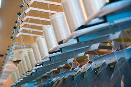 工业织布生产线纺织厂图片