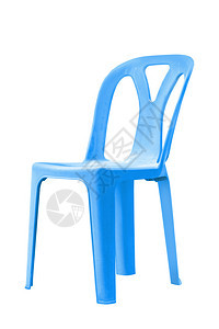 白色的蓝色塑料椅子图片
