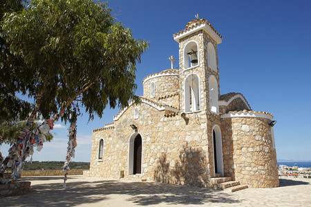 位于南欧塞浦路斯Protaras附近塞浦路斯普罗塔拉斯图片
