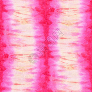 白色丝绸上的粉红色无缝扎染图案手绘面料结节蜡染Shi图片