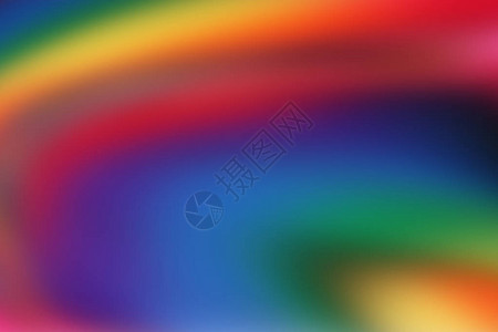 七彩的虹背景模糊的效果背景图片