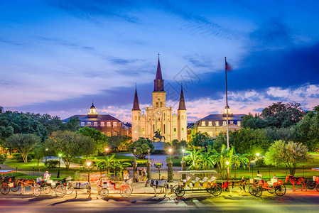 美国路易斯安那州新奥尔良圣路易斯大教堂图片