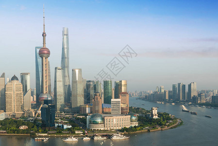 上海天际线城市景观图片