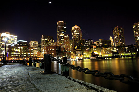 美国波士顿市中心天际图片