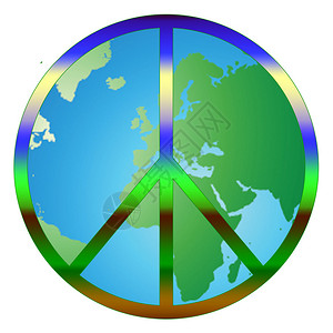 以象征世界和平与爱为象征用和平标志来展图片