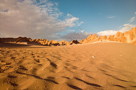 智利阿塔卡马沙漠死背景图片