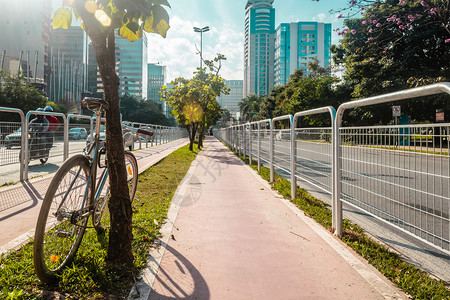 巴西圣保罗街头巴西的Bike图片