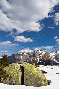 意大利阿尔卑斯山Dolomite山意大利的unesco自然世图片