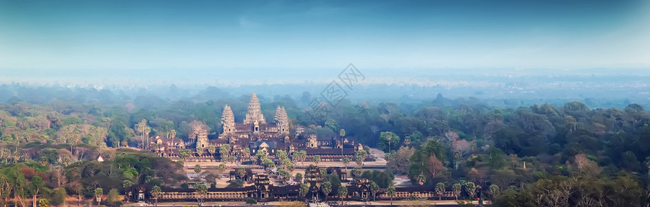高棉寺庙的一部分图片